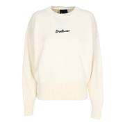 Logo Crewneck Sweater Zwart Disclaimer , Beige , Dames