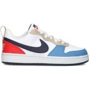 Lage Court Borough Sneakers Rood Wit Blauw Nike , Multicolor , Heren