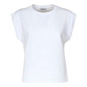 Witte T-shirt voor mannen Dondup , White , Dames