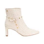 Hoge hak enkellaarsje Lovi-64 Babouche , Beige , Dames