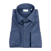 Moderne Franse Kraag Shirt Blauw Xacus , Blue , Heren