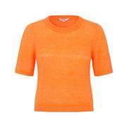 Oranje Peel Gebreide Trui mbyM , Orange , Dames