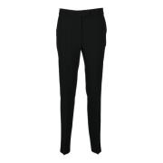 Elegante Triacetaat Polyester Broek Max Mara Studio , Black , Dames