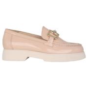 Beige Patent Leren Loafer voor Dames Högl , Beige , Dames