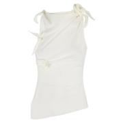 Bloemige Asymmetrische Top Coperni , White , Dames