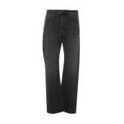 Klassieke Cropped Jeans Haikure , Black , Heren