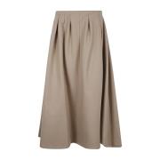 Geplooide Midi Rok Patou , Beige , Dames