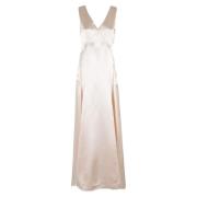 Elegante Jurk voor Vrouwen Philosophy di Lorenzo Serafini , Beige , Da...