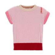 Stijlvolle Multicolor Cashmere Vest Marni , Pink , Dames