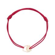 Emaille Koord Armband Aliita , Pink , Dames