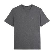 Korte Mouw Pima Katoen T-shirt Eden Park , Gray , Heren