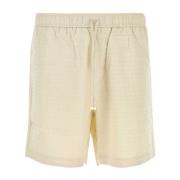 Satin Bermuda Shorts in Zand Amiri , Beige , Heren