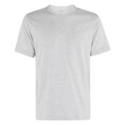 T-shirt met Ronde Hals en Details Eleventy , Gray , Heren