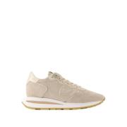 Roze Leren Lage Sneakers Philippe Model , Pink , Dames