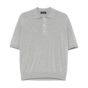 Grijze T-shirts en Polos Zanone , Gray , Heren