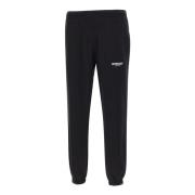 Katoenen Joggingbroek met Logo Represent , Black , Heren