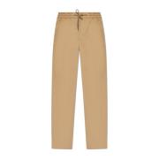 Katoenen broek Moncler , Beige , Heren