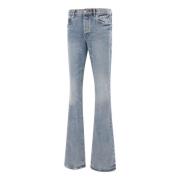 Heren Denim Jeans, Rechte Pijp, Flared Purple Brand , Blue , Heren