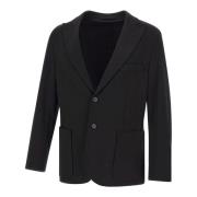 Zwarte Heren Blazer Slim Fit Paolo Pecora , Black , Heren