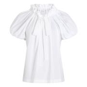 Jersey Top voor Volume en Stijl Patou , White , Dames