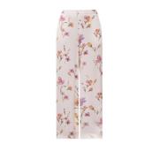 Bloemen Viscose Broek Twinset , Multicolor , Dames