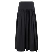 Flowy Midi Rok in Procida Stijl Staud , Black , Dames