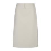 Gordel Split Lange Rok Courrèges , Beige , Dames