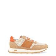 Beige en Oranje Suède Sneaker Tour Philippe Model , Multicolor , Heren