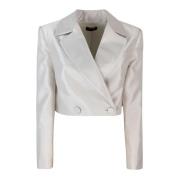 Grijze Blazer Jas Vrouwen Slim Fit Liu Jo , Gray , Dames