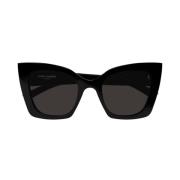 Ultra Vrouwelijke Cat Eye Zonnebril Saint Laurent , Black , Dames