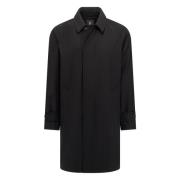 B Reizen Pure Travel Wol Pea Coat Boggi Milano , Black , Heren