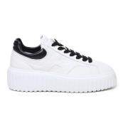 Witte Leren Sneakers met Geheugenschuim Hogan , White , Dames