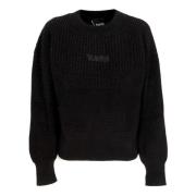 Zwarte W Logo Crewneck Sweater Disclaimer , Black , Dames