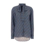 Casual Katoenen Overhemd in Blauw Ermanno Scervino , Multicolor , Dame...