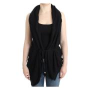 Mouwloos Gebreid Vest Costume National , Black , Dames