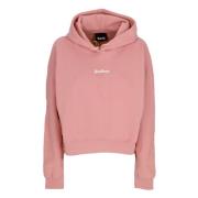 Logo Crop Hoodie Roze/Wit Disclaimer , Pink , Dames