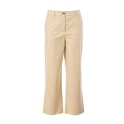 Gember Chino Broek met Klepzakken JC Sophie , Beige , Dames