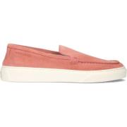 Roze Suède Slip On Loafers Woolrich , Pink , Dames