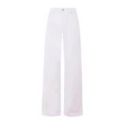 Witte Jeans Elegante Stijl Haikure , White , Dames