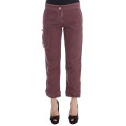 Bordeaux Cargo Capri Broek Ermanno Scervino , Red , Dames