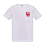 Bedrukt T-shirt Woolrich , White , Heren