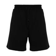 Zwarte Casual Shorts voor Mannen Msgm , Black , Heren