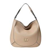 Hobo tas met Dollarino korrel Twinset , Beige , Dames