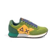 Solid Jaki Heren Sneakers Sun68 , Green , Heren