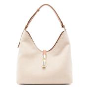 Natuurlijke Brandy Hobo Tas Furla , Beige , Dames