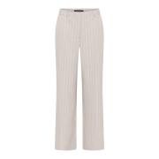 Gestreepte Elegante Apricotbbeleza Broek Bruuns Bazaar , Beige , Dames