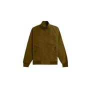 Gewaxte Harrington Jas Bruin Fred Perry , Brown , Heren