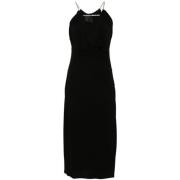 Elegante Midi Jurk Givenchy , Black , Dames