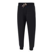 Zwarte Katoenmix C-Larsen Jogger Broek Hugo Boss , Black , Heren