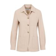 Zak Pulvino Jas Max Mara , Beige , Dames